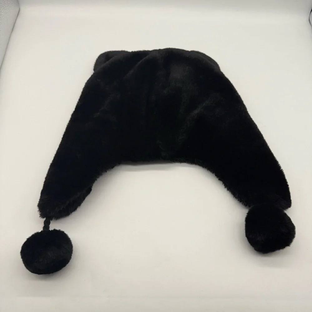 The Children’s Place Black Cat Ears Winter Hat Soft Warm Glitter Ears
